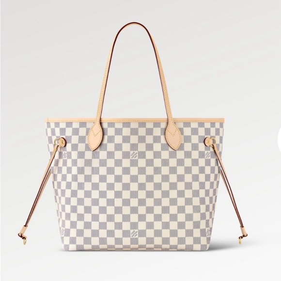 Beautiful LV Neverfull MM Damier Azur tote with rose ballerine interior 💕 - Picture 12 of 14